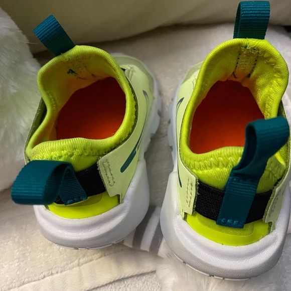Nike Baby Toddler Summer Lime Green Slip On Flex Runners Sneakers - Picture 15 of 16